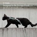 H-style Escape Proof Cat Harness and Leash Set