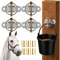4 PCS Horse Water Bucket Hooks with Locking Pin, Feed Bucket Holder