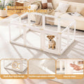 Acrylic Dog Playpen Indoor for Small Dogs & Puppies