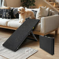 Dog Ramp for Car,33.2"x 12.8" Dog Stairs for Large Dogs with Anti-Slip Surface,Large Folding Pet Stairs for SUV,Truck wi