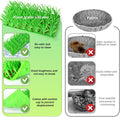 Palksky Silicone Grass Mat for Cats, Slow Food Cat Grass Mat for Indoor Cats, Foraging Snuffle Mat for Dog/Cat, Interactive Enrichment Cat Mat, green