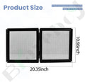 Braveboy 10-Gallon Screen Cover for Hinged Door, for 15 High, 20 X-Tall Gallon Aquariums & Glass Tanks, Black - Easy Ven