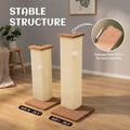 PETKARAY Couch Corner Cat Scratcher, 28.5" Sisal Scratching Post for Indoor Cats, Corner Wall Scratch Pad for Furniture 