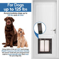 PlexiDor Performance Pet Doors Electronic Dog Door Large Bronze Door Mount