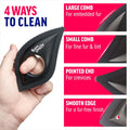 ChomChom Roller Detailer- Scraper for Pet Hair Remover and Lint - Great for CAR - Cat and Dog Hair Remover for Couch, Furniture, Carpet, Clothing and Bedding - Travel Multi-Surface Fur Removal Tool