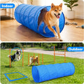 XiaZ Dog Agility Course Backyard Set, Dog Obstacle Course Training Starter Kit Pet Outdoor Game with Tunnel, Agility Hur