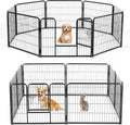 NEWBULIG Dog Playpen Indoor 8 Panels 24 Inch, Metal Outdoor Dog Fence Pen