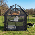 Catio Outdoor Cat Enclosure Pop up Cat Tower Tent(Square, L)
