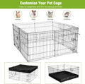 GUTINNEEN Rabbit Pet Playpen Guinea Pig Cage with Waterproof PVC Bottom Liner, Triple Fixing Cage for Rabbit, Guinea Pig