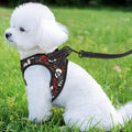 MUKIO Skull Roses Gothic No Pull Dog Harness Vest