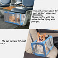 ATVobi Portable Cat Carrier for Small to Large Cats - Soft, Airline Approved, Blue
