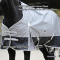 BARN & STABLE 420D Ripstop Lightweight Horse Turnout Sheet, No Fill, Water-Resistant & Breathable Horse Blanket for Spri
