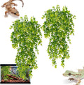 RAINFLOW 2PCS Fake Hanging Plants - Artificial Reptile Habitat Vines