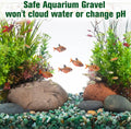 Halatool 2.2LB Green Agate Aquarium Gravel, 0.35"-0.6" Landscaping Pebbles