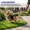 Telescopic Urine Collector for Dogs & Cats, Reusable Pet Urine Catcher with 2 Spoons & 2 Cups, Extendable Pee Stick Supp