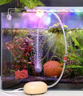 FEDOUR Mini Aquarium Air Pump, Quiet Fish Tank Oxygen Pump with Single Outlet, Aquarium Air Bubbler with Complete Access