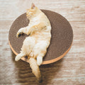 Round Cat Scratcher Refill - 10 Inch Diameter, 7/8 Inch Thickness - Cardboard Cat Scratcher Scratching Board Replacement Pads (2pcs) for Indoor Cats