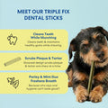 The Pets Table Dental Chews for Dogs 28 Sticks (20 oz), Chicken, Mint & Parsley | Dental Treats/Teeth Cleaning Chews | Removes Plaque and Tarter | Dental Sticks for Bad Breath Treatment | Dental Bones