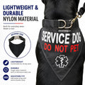 ActiveDogs Service Dog Bandana Collar, Do Not Pet, Reflective Nylon