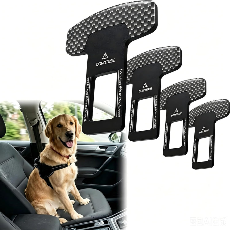 Dog Belt for Cars, Adjustable Seat Nylon Pet Safety Leash with Stainless Steel Clips for Dogs, Cats Travel Harness， 4Pac
