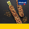 Vitakraft Crunch Sticks for Parrots Apricot and Cherry Flavor Natural Wood Chew Center with Clip Holder Long Lasting Treats for Conures and Parrots - 5.5 oz 2 Sticks
