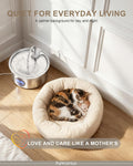 Cat Water Fountain Stainless Steel Indoor with 3 Filters, 2 Flow Modes