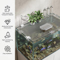 12pcs Aquarium Lid Clips Transparent,6mm Rimless Fish Tank Glass