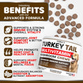 Turkey Tail Mushroom for Dogs - 170 Count - Mushroom Chews for Dogs Lipoma Lumps and Bumps - Immune Health, Digestive, Skin, Energy, Joint Vitamin Support Guard Buddy - Multivitamin Supplement