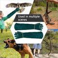Surfante Animal Handling Gloves Bite Proof with 40inch Collapsible Snake Hook,Suitable for Falcon Dog Cat Bird Reptile Snake