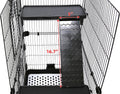 Homey Pet Rat Cage, Small Animal Cage for Ferret, Chinchilla, Guinea Pig