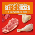 Stella & Chewy's Grass Fed Beef & Chicken Shredrs - Premium Dog Food Pouches - Perfect For Picky Eaters- 24 Pack, 2.8oz 
