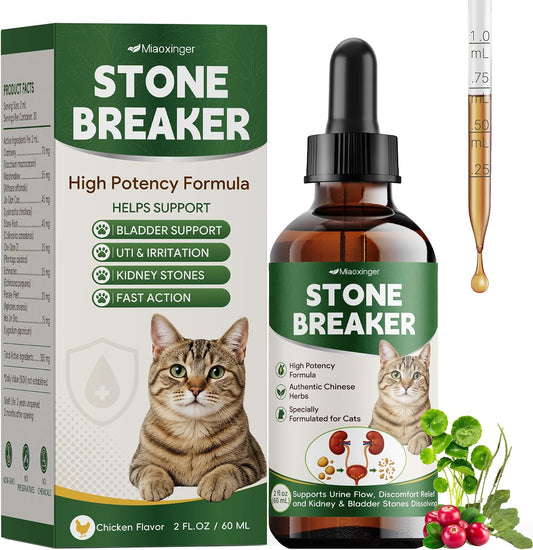 Kidney & Bladder Stones Dissolver for Cats– Traditional Herbal UTI Remedy