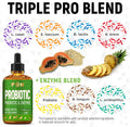 Liquid Probiotics for Dogs & Cats of All Ages | Dog Probiotics to Provide Digestion Balance | Prebiotic Blend for Harmonious Food Absorption | 3 Billion CFU | Herbal Flavor | 2 Oz