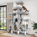 SHA CERLIN 83 in Cat Tree Tower for Indoor Adult Felines 20lbs+/Multi-Level Heavy Duty Cat Tower for Big Maine Coon/Gian