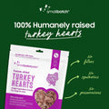 smallbatch Freeze Dried Premium Turkey Heart Treats for Dogs & Cats, 3.5oz