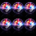 Sratte 2 Pcs Ghost Hunting Cat Ball Activated Cat Toy Motion LED Light Pet Balls Motion Dog Interactive Pet Toys Glowing Mini Running Exercise Supplies for Animals Activity (Clear)