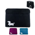 Swaggly Extra Small Dog Treat Pouch – Slim Magnetic Pocket Dog Treat Bag for Walking & Training – Discreet Clip On Treat Pouch for Leash, Waistband or Pocket – Mess Free Storage (Black/Gray)