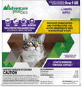 Adventure Plus Triple Flea Protection for Cats – Spot on Flea & Tick Prevention for Cats 9lbs & over – 4 Doses
