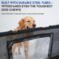 52" Dog Car Barrier for SUV, Wide Escape-Proof & Chew-Proof Dog Car Divider with Removable Visual Window & 2 Storage Poc