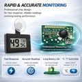 2 Pcs Suction Cup Reptile Thermometer Hygrometer, Fast-Read °F/°C Digital Temp&Humidity Gauge for Terrarium Tank Enclosu