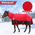 Surcingle Turnout Blankets for Horse,1680D Winter Water-Resistant HorseTrunout Sheets, 300g Warm Polyester Filling Liner