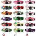 18 Pcs Holiday Cat Collars 4th of July Cat Collars Breakaway with Bell Adjustable Kitten Collar with Plastic Buckle for Holiday Pet Cat Costume,Multicolor