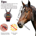 Weewooday 2 Pieces Horse Fly Masks for Horses Soft Fly Masks for Ears Smooth and Elasticity Mask with UV Protection(Trib