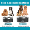 Alpine Set of 2 Stainless Steel Dog Bowls, Non Slip, Metal Pet Bowl for Food and Water, Double Walled Insulated, Rustproof, Dishwasher Safe- 32 Ounces- Pink (AB)