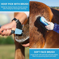 Horse Grooming Kit, 14-in-1 Professional Horse Brush Supplies Set for Grooming & Care, with Horse Brushes, Curry Comb, H