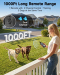 PATPET Dog Training Collar Shock Collar with Remote - 3 Training Modes, Beep, Vibration and Shock, Up to 1000 ft Remote 