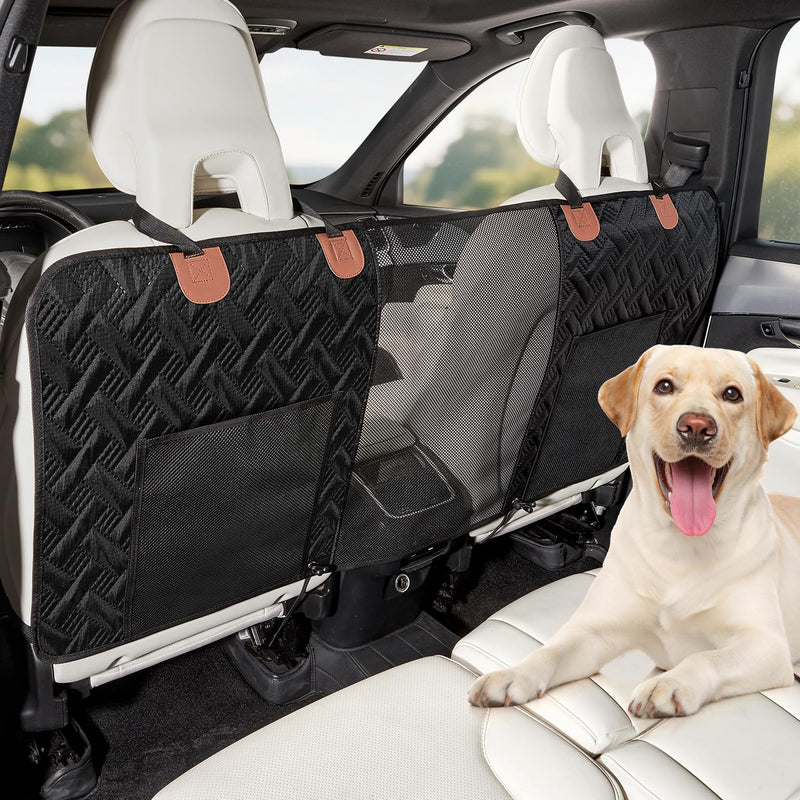 Veitail Dog Car Barrier,Dog Net for Car Divider,Pet Barrier with Mesh Organizer,Universal for Car,SUV,Truck
