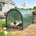 Foldable Chicken Run No Assembly Portable Tunnel for Yard 79 * 30 * 24 in