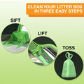 Neater Pet Brands Neater Scooper Standard Cat Litter Scoop, 60 Refill Bags – Mess-Free Cat Litter Scooper with Bag, Spil