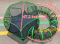 Small Animal Playpen Guinea Pig Hedgehog Cage Rabbit Cage with Fun Surround Tunnel Breathable & Transparent Pop Open Exe